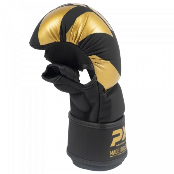 PX MMA Handschutz Kunstleder schwarz/gold